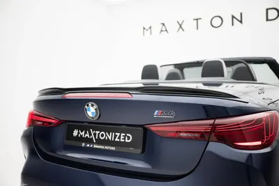 Maxton Design Spoilerlippe für BMW M4 Cabrio G83 / 4 Cabrio G23 – Schwarz glänzend