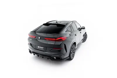 Maxton Design Spoilerlippe für BMW X6 M-Paket G06 / G06 Facelift / X6 M F96 / F96 Facelift – Schwarz glänzend