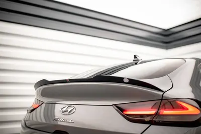 Maxton Design Spoilerlippe für Hyundai i30 Fastback N-Line Mk3 – Schwarz glänzend