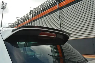 Maxton Design Spoilerlippe für Seat Tarraco FR Mk1 / Volkswagen Tiguan R / R-Line Mk2 / Mk2 Facelift – Schwarz glänzend
