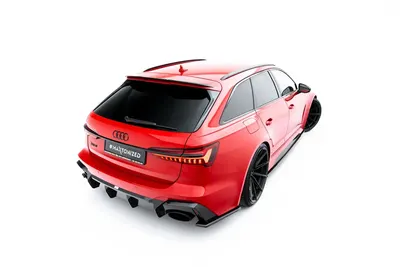 Maxton Design Spoilerlippe V.1 für Audi RS6 C8 / C8 Facelift – Schwarz glänzend