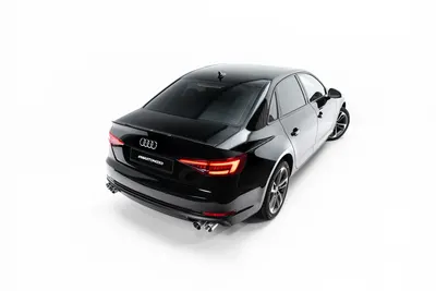 Maxton Design Spoilerlippe V.1 für Audi S4 / A4 Standard / S line / Competition Limousine B9 / B9 Facelift – Schwarz glänzend
