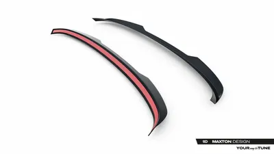 Maxton Design Spoilerlippe V.1 für BMW 5er Standard / M-Paket / M550 Limousine G30 / G30 Facelift – Schwarz glänzend