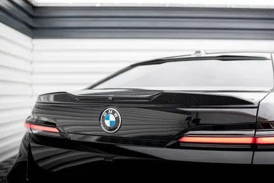 Maxton Design Spoilerlippe V.1 für BMW 7er M-Paket / M760e / i7 M-Paket G70 – Schwarz glänzend