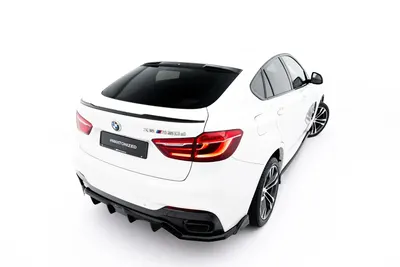 Maxton Design Spoilerlippe V.1 für BMW X6 F16 M-Paket / X6 M F86 – Schwarz glänzend
