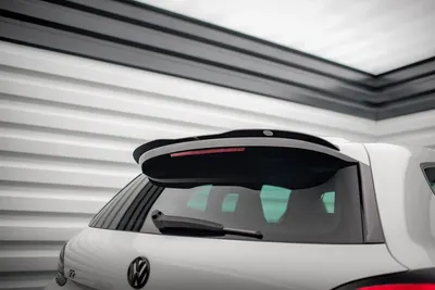 Maxton Design Spoilerlippe V.1 für VW Scirocco 3R – Schwarz glänzend