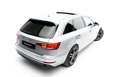 Maxton Design Spoilerlippe V.2 für Audi S4 / A4 S line Avant B9 / B9 Facelift – Schwarz glänzend