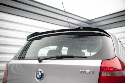 Maxton Design Spoilerlippe V.2 für BMW 1er E81 Facelift – Schwarz glänzend