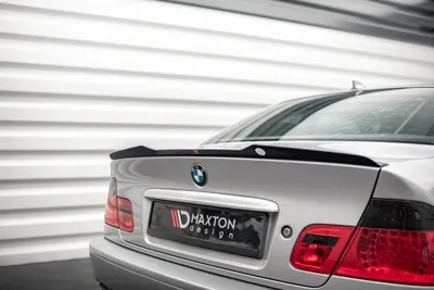 Maxton Design Spoilerlippe V.2 für BMW 3er Coupé E46 – Schwarz glänzend
