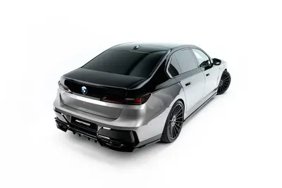 Maxton Design Spoilerlippe V.2 für BMW 7er M-Paket / M760e / i7 M-Paket G70 – Schwarz glänzend