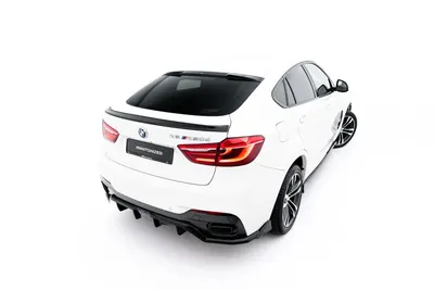Maxton Design Spoilerlippe V.2 für BMW X6 F16 M-Paket / X6 M F86 – Schwarz glänzend