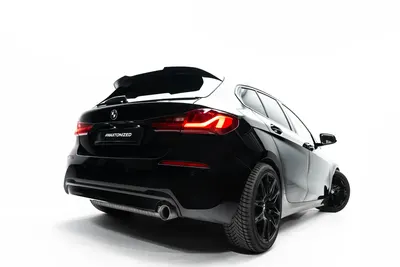 Maxton Design Spoilerlippe V.5 für BMW 1er F40 M-Paket – Schwarz glänzend