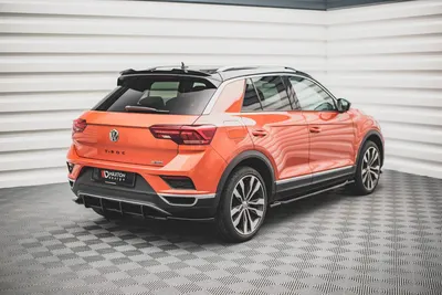Maxton Design Spoilerlippe für VW T-Roc Mk1 – Schwarz glänzend