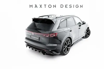 Maxton Design Spoilerlippe für VW Touareg R-Line Mk3 Facelift – Schwarz glänzend