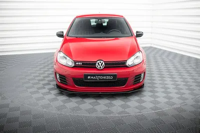 Maxton Design Street Pro Frontsplitter V.1 für VW Golf 6 GTI – Schwarz matt