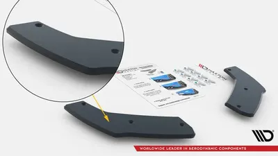 Maxton Design Street Pro Heck-Seitensplitter für Audi RS3 Sportback 8Y – Schwarz matt