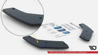Maxton Design Street Pro Heck-Seitensplitter für Hyundai Veloster N Mk2 – Schwarz matt