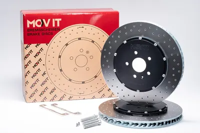 MOVIT Bremsen Upgrade-Kit 380x32mm gelocht | Teilegutachten für Seat Leon 5F Cupra PP / Cupra Formentor, Ateca