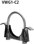 BASTUCK Halteschelle an Achsrohr Ø 63 mm für Volkswagen Golf 1 inkl. Cabrio bis Bj. 1984 (VWG1-C2)