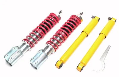 TA Technix Gewindefahrwerk für Renault Megane I, -Coach, -Classic, -Cabriolet, Megane I Grandtour – Federbein Ø54mm – EVOGWRE03
