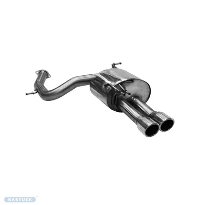 BASTUCK Endschalldämpfer mit Doppel-Endrohr 2x Ø 90 mm RH, 20° schräg für Kia Sorento (KIA/SORMQ4-90EP)