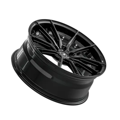 SIXNINE FF-THREE Felge 8,5x20 ET45 5x112 GlossyBlack – Einzelfelge