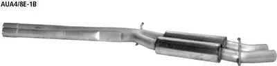 BASTUCK Vorschalldämpfer 6-Zylinder für Audi A4/S4 B6/B7 (AUA4/8E-1B)