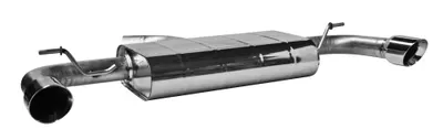 BASTUCK Endschalldämpfer mit Einfach-Endrohr LH + RH, 1 x Ø 90 mm für Volkswagen Golf 7 (VWG7-T90RS)