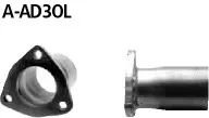 BASTUCK Frontadapter 3-Loch-Flansch für Opel Corsa / Kadett E (A-AD3OL)