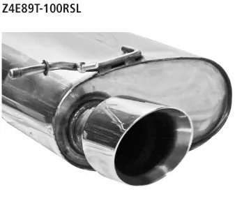 BASTUCK Endschalldämpfer mit Einfach-Endrohr 1 x Ø 100 mm 30° schräg geschnitten (im RACE Look) LH links für BMW Z4 E89 (Z4E89T-100RSL)