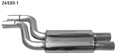 BASTUCK Vorschalldämpfer für BMW Z4 E89 6 Zyl. sDrive23i/sDrive30i (Z4/E89-1)