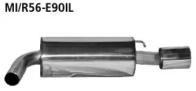 BASTUCK Endschalldämpfer LH mit Einfach-Endrohr 1 x Ø 90 mm für BMW Mini R56 (MI/R56-E90IL)