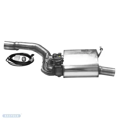 BASTUCK Endschalldämpfer mit Einfach-Endrohr LH, 1x Ø 54 mm für Mercedes SLK 350 (R172) ab 2011 (MBSLK/R172-K/T54L)