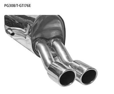 BASTUCK Endschalld. 2x76mm 20°, m.L. für Peugeot 308 (PG308/T-GTI76E)