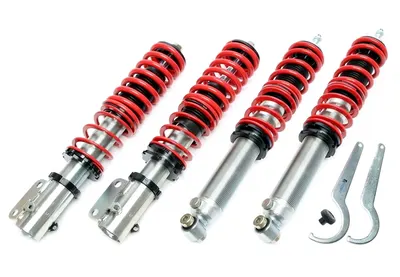 TA Technix Härteverstellbares Gewindefahrwerk Deep Version für Seat Cordoba, Cordoba Vario, Ibiza II (6K)/ VW Polo 6N alle BJ 93-99 – X-GWVW05H (oh…