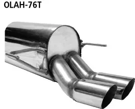 BASTUCK Endschalldämpfer mit Doppel-Endrohr 2 x Ø 76 mm für Opel Astra H inkl. GTC (OLAH-76T)