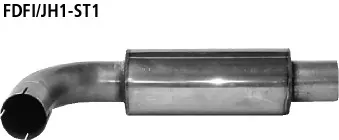 BASTUCK Vorschalldämpfer ST150 für Ford Fiesta ST150 (Bj. 2005-2008) (FDFI/JH1-ST1)