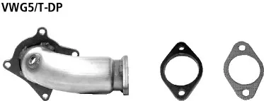 BASTUCK Motorsport Turboabgangsrohr für Audi A3 8P/S3 8P u. a. (VWG5/T-DP)
