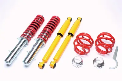 TA Technix Gewindefahrwerk für Audi A3 Quattro (8L), TT Quattro (8N)/ Seat Leon 4x4 (1M)/ Skoda Octavia 4x4 (1U)/ VW Bora 4motion ,Golf IV 4motion …