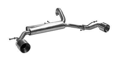 BASTUCK Endschalldämpfer mit Einfach-Endrohr im RACE-Look 1 x Ø 100 mm LH + für Suzuki Swift AZ Suzuki Swift AZ Sport ab Bj. u. a. (SUZSW/AZ-S/Q100R)