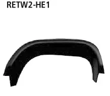 BASTUCK Endrohreinfassung für Heckschürze für Renault Twingo 2 (RETW2-HE1)