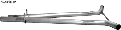 BASTUCK Motorsport Ersatzrohr für Vorschalldämpfer 6 Zylinder Quattro + 8 Zylinder S4 für Audi A4/S4 B6/B7 (AUA4/8E-1P)