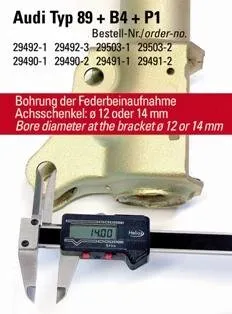 H&R Monotube Gewindefahrwerk Audi 80 B4 Stufenheck 8C2 – 29490-1-12
