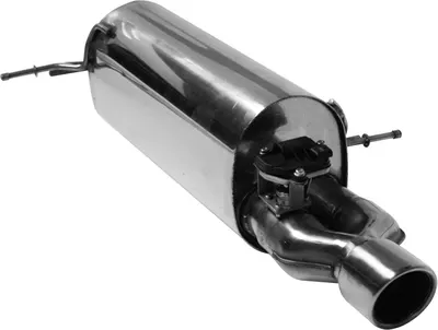BASTUCK Endschalldämpfer mit Einfach-Endrohr RH, 1 x Ø 90 mm für Ford Fiesta JHH 1.0l EcoBoost (FDFI/JHH-K/90E)
