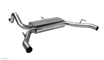BASTUCK Endschalldämpfer ohne Abgasklappe ohne Endrohre für Serien Heckschürze LH+RH, 1 Ø 63 mm für Peugeot 308 GTI THP 270 (PG308T/2-T63)