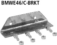 BASTUCK Halter für Endschalldämpfer BMWE46/C-Q... mit Doppel-Endrohr LH + RH für BMW 3er E46 Compact (BMWE46/C-BRKT)