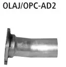 BASTUCK Adapter mit Flansch für Opel Astra J OPC 2.0l Turbo (OLAJ/OPC-AD2)