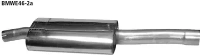 BASTUCK Vorschalldämpfer E46 für BMW 3er E46 (BMWE46-2A)