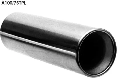 BASTUCK Gerades Endrohr mit Lippe und Einsatz, Länge 340 mm – universell (A100/76TPL)