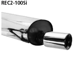 BASTUCK Endschalld. m. 1x100mm gerade für Renault Clio 2 (REC2-100SI)
